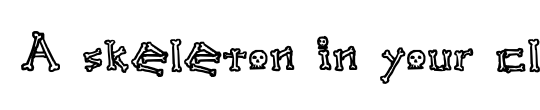A skeleton in your closet