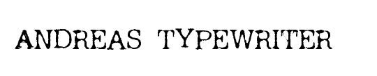 Andreas Typewriter