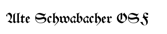 Alte Schwabacher OSF