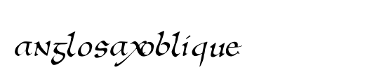 AnglosaxOblique