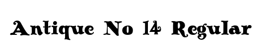 Antique No 14