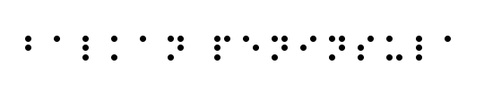 Balkan Peninsula Braille