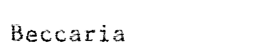 Beccaria