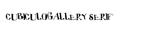 CUBICULOGALLERY SERIF