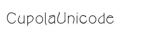 CupolaUnicode