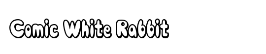 Comic White Rabbit