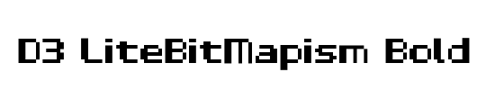 D3 LiteBitMapism Bold