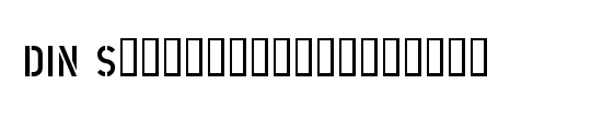 DIN Schablonierschrift