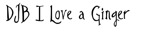 DJB I Love a Ginger