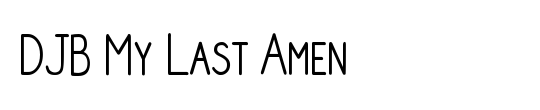 DJB My Last Amen