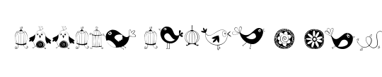 DOODLE DINGS 1 Birds Cages