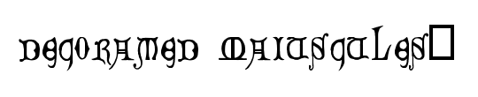 Decorated Majuscules, 14th c.