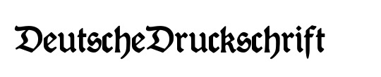 DeutscheDruckschrift