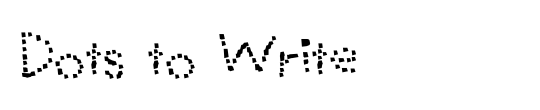 Dots to Write