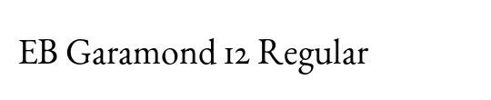 EB Garamond 12