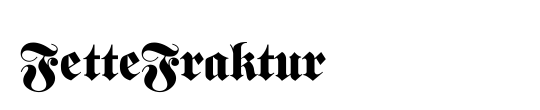FetteFraktur