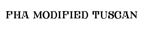 FHA Modified Tuscan Roman NCV