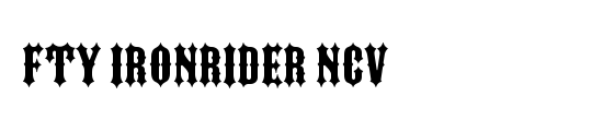 FTY IRONRIDER NCV