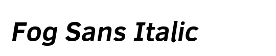 Fog Sans