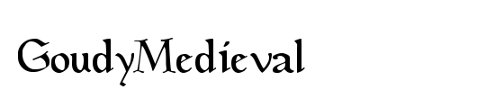 GoudyMedieval