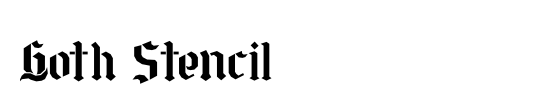 Goth Stencil