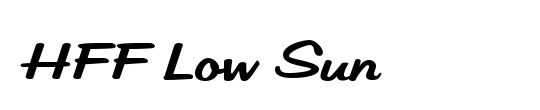 HFF Low Sun