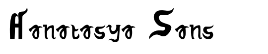Hanatasya Sans