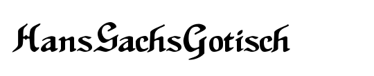 HansSachsGotisch