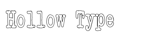 Hollow Type