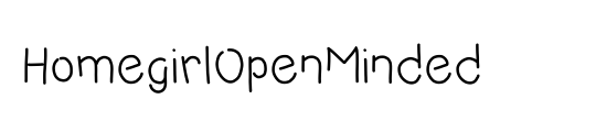 HomegirlOpenMinded