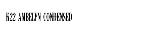 K22 Ambelyn Condensed