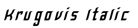 Krugovis-Italic