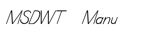 MSDWT Manu