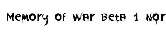 Memory of War Beta 1