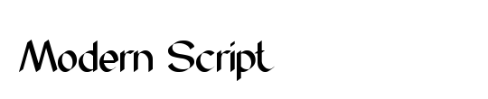 Modern Script