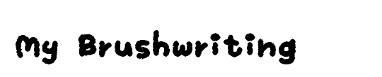 My Brushwriting