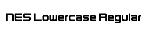 NES Lowercase