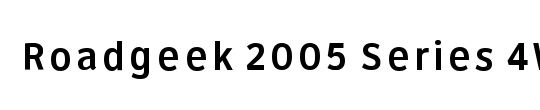 Roadgeek 2005 Series 4W
