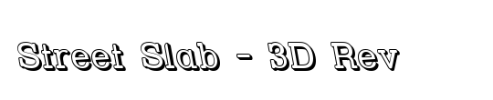 Street Slab - 3D Rev