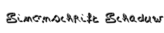 Simonschrift Schaduw