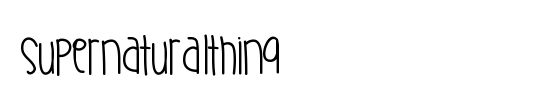 SupernaturalThing