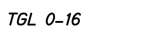 TGL 0-16