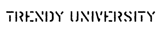 Trendy University