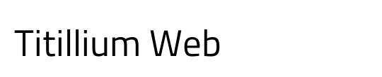 Titillium Web