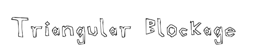 Triangular Blockage