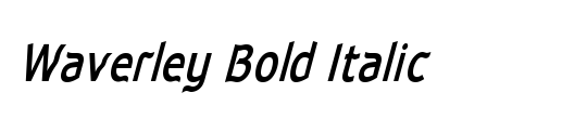 Waverley Bold Italic