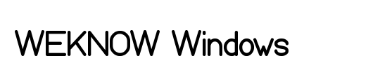 WEKNOW Windows