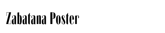 Zabatana Poster