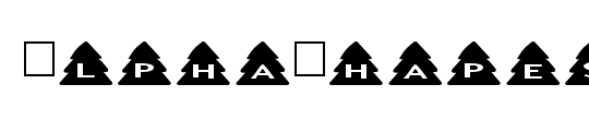 AlphaShapes xmas trees