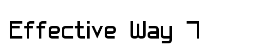 Effective Way 7